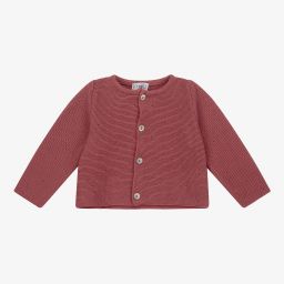Mebi-Girls Pink Cotton Cardigan | Childrensalon Outlet