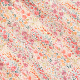 Mebi-Розовое хлопковое платье с рюшами | Childrensalon Outlet