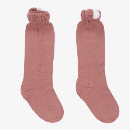 Mebi-Girls Pink Cotton Socks | Childrensalon Outlet