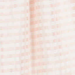 ميبي-فستان جينغهام لون عاجي وزهري | Childrensalon Outlet