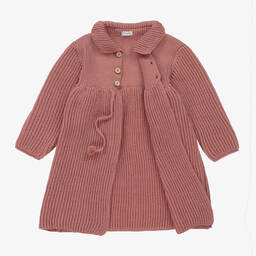 Mebi-Girls Pink Knitted Coat | Childrensalon Outlet