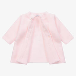 Mebi-Girls Pink Knitted Pram Coat | Childrensalon Outlet