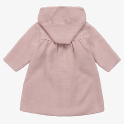 Mebi-Girls Pink Knitted Pram Coat | Childrensalon Outlet