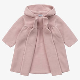 Mebi-Girls Pink Knitted Pram Coat | Childrensalon Outlet