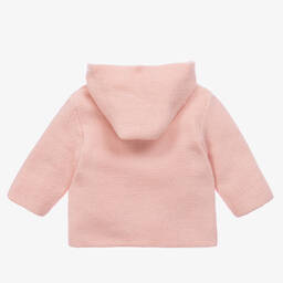 Mebi-Girls Pink Knitted Pram Coat | Childrensalon Outlet