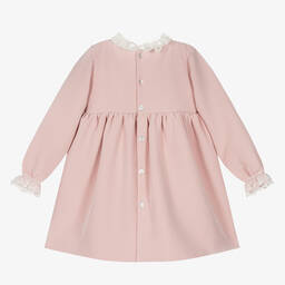Mebi-Girls Pink Satin Twill Dress | Childrensalon Outlet