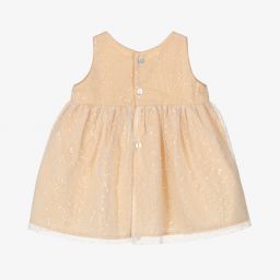 Mebi-Girls Pink & White Tulle Dress | Childrensalon Outlet