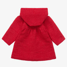 ميبي-Girls Red Cashmere Blend Pram Coat | Childrensalon Outlet