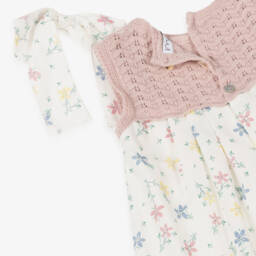 Mebi-Платье из хлопка с розовыми цветами для девочек | Childrensalon Outlet