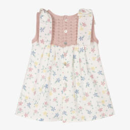 Mebi-Платье из хлопка с розовыми цветами для девочек | Childrensalon Outlet