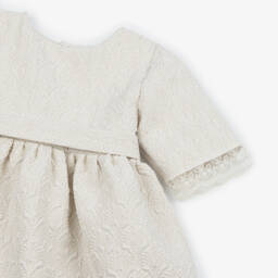 Mebi-Girls Sparkling Ivory Dress with Lace | Childrensalon Outlet