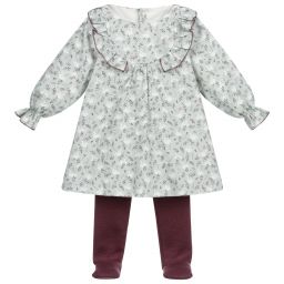 Mebi-Хлопковый комплект с зеленым платьем | Childrensalon Outlet