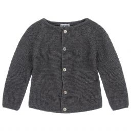 ميبي-Grey Knitted Baby Cardigan | Childrensalon Outlet