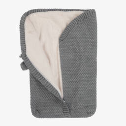 Mebi-Grey Knitted Baby Nest (62cm) | Childrensalon Outlet