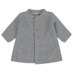 ميبي-Grey Knitted Coat | Childrensalon Outlet