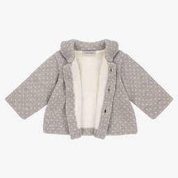 Mebi-Grey Knitted Wool Jacket | Childrensalon Outlet