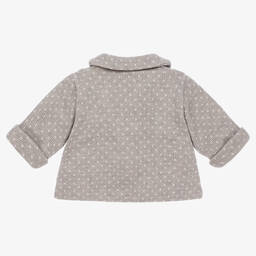 Mebi-Grey Knitted Wool Jacket | Childrensalon Outlet