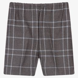 Mebi-Grey Wool Blend Baby Shorts | Childrensalon Outlet