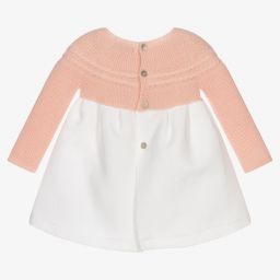 Mebi-Pink & White Baby Dress | Childrensalon Outlet