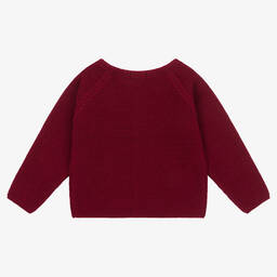 Mebi-Red Knitted Baby Cardigan | Childrensalon Outlet