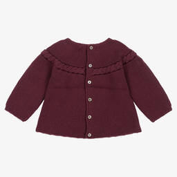 Mebi-Red Knitted Baby Sweater | Childrensalon Outlet