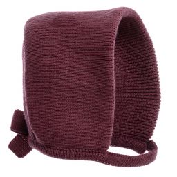 Mebi-Red Knitted Bonnet | Childrensalon Outlet