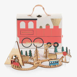Meri Meri-Адвент-календарь с деревянным паровозиком (23см) | Childrensalon Outlet