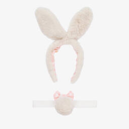Meri Meri-Girls Creamy Plush Bunny Set | Childrensalon Outlet