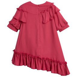 mi sol ruffle pink dress