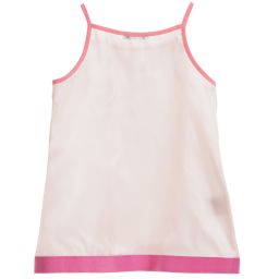 مي مي سول-فستان حريري  وردي مزهر مع طباعة | Childrensalon Outlet