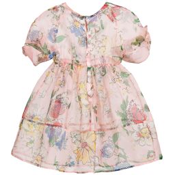 Mi Mi Sol-Pink Floral Silk Dress | Childrensalon Outlet