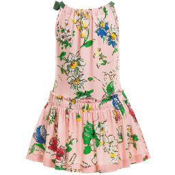 Mi Mi Sol-Pink Floral Viscose Jersey Dress | Childrensalon Outlet