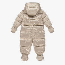 Michael Kors Kids-Baby Girls Gold Logo Snowsuit | Childrensalon Outlet