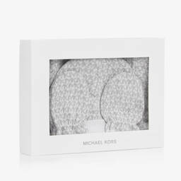 Michael Kors Kids-Baby Girls Grey Knitted Trousers Set | Childrensalon Outlet