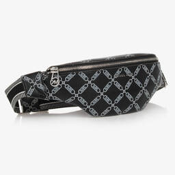 Michael Kors Kids-Black MK Monogram Chain Belt Bag (25cm) | Childrensalon Outlet