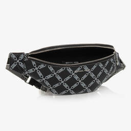Michael Kors Kids-Black MK Monogram Chain Belt Bag (25cm) | Childrensalon Outlet