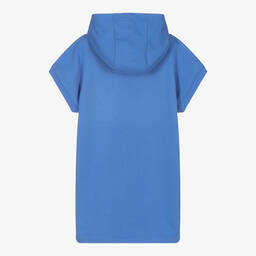 Michael Kors Kids-Синее хлопковое платье-свитшот с логотипом | Childrensalon Outlet
