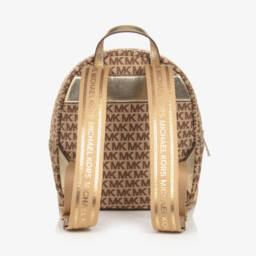 Michael Kors Kids-Girls Beige Logo Backpack | Childrensalon Outlet