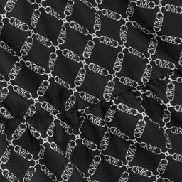 Michael Kors Kids-Girls Black Chain Logo Print Dress | Childrensalon Outlet