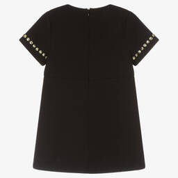 Michael Kors Kids-Girls Black Gold Studded Dress | Childrensalon Outlet