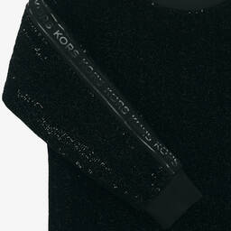 Michael Kors Kids-Girls Black Sequin Sweatshirt Dress | Childrensalon Outlet