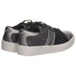 Michael Kors Kids-Girls Black & Silver Trainers | Childrensalon Outlet