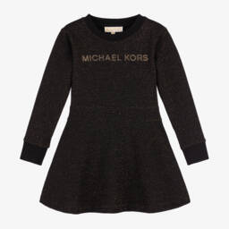 Michael Kors Kids-فستان سكيتر قطن جيرسي لون أسود | Childrensalon Outlet