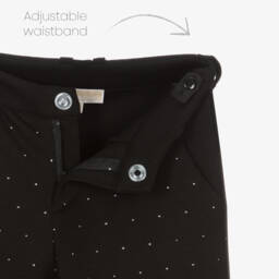 Michael Kors Kids-Girls Black Studded Jersey Trousers | Childrensalon Outlet