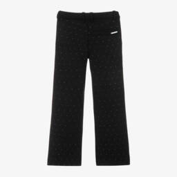 Michael Kors Kids-Girls Black Studded Jersey Trousers | Childrensalon Outlet