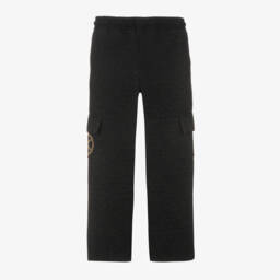 Michael Kors Kids-Girls Black Wide-Leg Cotton Trousers | Childrensalon Outlet