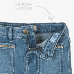 Michael Kors Kids-Girls Blue Straight Denim Jeans | Childrensalon Outlet