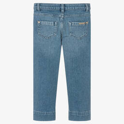 Michael Kors Kids-Girls Blue Straight Denim Jeans | Childrensalon Outlet