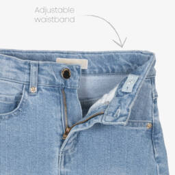 Michael Kors Kids-Girls Classic Blue Denim Skirt | Childrensalon Outlet