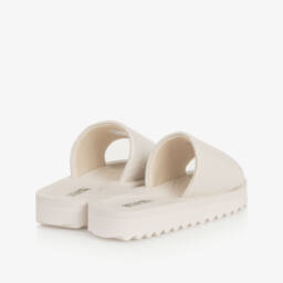 Michael Kors Kids-Girls Creamy Logo Pattern Slides | Childrensalon Outlet